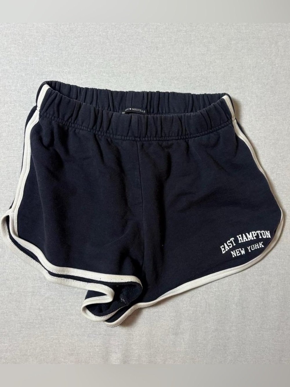 Brandy Melville East Hampton New York Sweat Shorts Navy Blue One Size